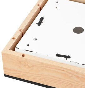 Plafonieră NATURAL SQUARE 2xE27/15W/230V 31x31 cm pin/negru