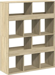 vidaXL Bibliotecă, stejar sonoma, 100x33x125,5 cm, lemn prelucrat