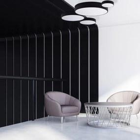 Plafonieră pentru baie CLARE 2xE27/24W/230V d. 30 cm negru IP54 Brilagi