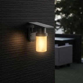Lampă de perete LED Sol LED/3,7V 2700/3200/5000K IP54 1800 mAh negru/bej fumuriu + telecomandă