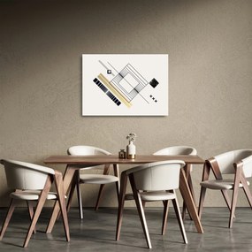Tablou pe sticlă - Forme geometrice N⁰6 (70x50 cm)