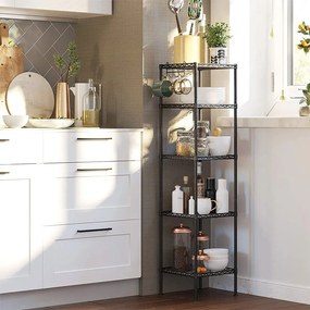 Raft de baie cu 5 niveluri 30x30x121cm