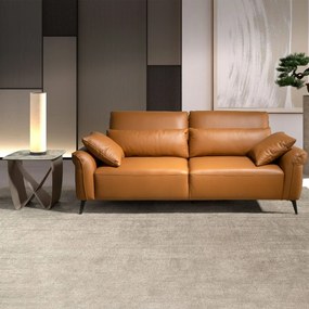 Canapea design LUX 2 locuri Brown Leather