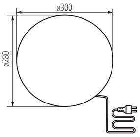 Lampă de exterior Kanlux 24651 STONO 1xE27/25W/230V d. 30 cm IP65