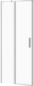 Usa de nisa pivotanta Cersanit Moduo 80 cm sticla 6 mm crom stanga