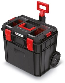 Valisa cu roti A, 51 cm, compartiment si organizator, neagra