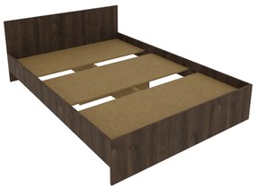 Pat Remi, 200 x 140 cm, saltea spuma inclusa, Stejar Bronz