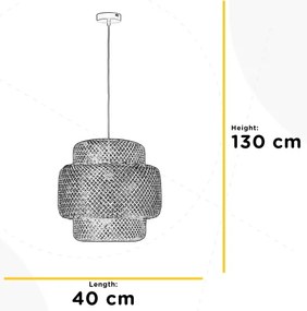Lustră pe cablu ONLI BAMBOO 1xE27/22W/230V