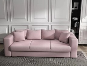 Canapea extensibilă dumonde cu ladă de depozitare si sezut confortabil din spuma high-density, Gloria Enjoy Flamingo 240x100 cm