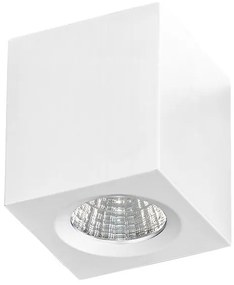 Mini Spot LED aplicat tavan/plafon NANO SQUARE alb