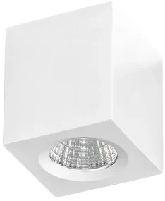 Mini Spot LED aplicat tavan/plafon NANO SQUARE alb