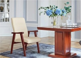 Scaun lemn masiv de conferința Toronto Personalizabil, 62 × 70 × 101 cm - Maro