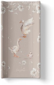 Saltea de infasat cu spate intarit si margini de protectie 50x80 cm, Goose Family
