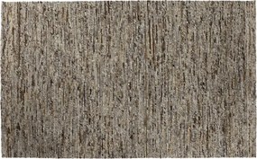 Covor din lână și bumbac țesut manual, antiderapant, maro natural, 200 x 300 cm, 2170 GSM, „Wool Cotton Carpet"