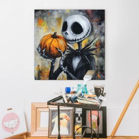 DUBLEZ | Tablou din lemn inspirat din film - Jack Skellington
