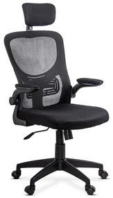 Scaun ergonomic din mesh cu brate rabatabile OFF 635 negru