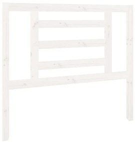 818806 vidaXL Tăblie de pat, alb, 106x4x100 cm, lemn masiv de pin