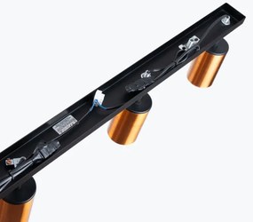 Spot Sollux SL.1379 WINX 4xGU10/10W/230V negru/cupru