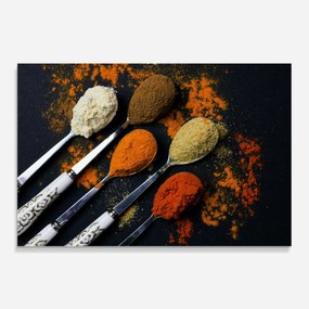 Panou Sticla Bucatarie, 30x40cm, Protectie aragaz, Antistropi, Termorezistent, Alimente, Condimente, Spoons With Spices