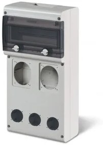 Tablou aplicat 11 module cu loc pentru 2+3 prize IP66 632.4520-000 SCAME
