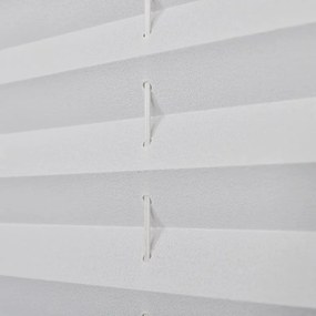 Jaluzea plisse, alb, 40x125 cm, pliuri Alb, 40 x 125 cm