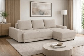 Coltar de living ASTOR, sezlong dreapta, stofa bej - New York G008, 25