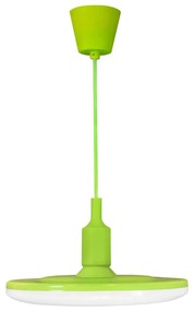 LED Lampa suspendata KIKI 1xE27/15W/230V verde