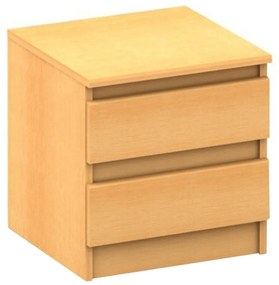 Noptieră cu 2 sertare, fag, HANY NEW 002