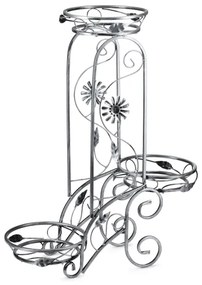 Suport de flori 88x65 cm argintiu