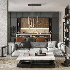 Lustra cu 14 pendule LED design modern minimalist CALA multicolor