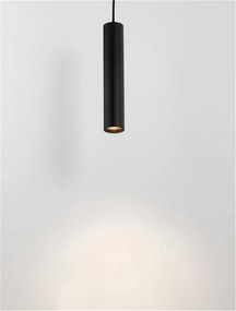 Pendul tubular design modern minimalist SEAWAVE, negru