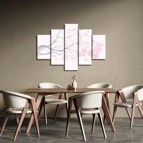 Tablou - Flori roz (150x105 cm)