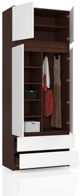 Dulap de haine Sagan (wenge + Alb). 1069554