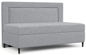 Pat gri tapițat 80x200 cm Alba – Maison de Rêve