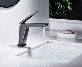 Baterie lavoar Premium, Modern Edition 5006-2, Negru-Gri