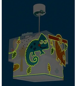 Lustră pentru copii HAPPY JUNGLE 1xE27/15W/230V Dalber 63312