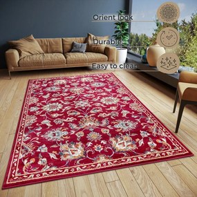 Covor roșu 140x200 cm Orient Caracci – Hanse Home