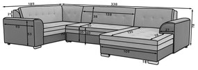 Coltar extensibil Damario pe dreapta Berlin 03/Soft 33