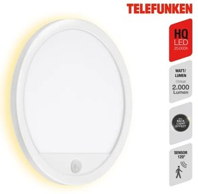 Aplică LED de exterior cu senzor Telefunken 313706TF LED/15W/230V IP44