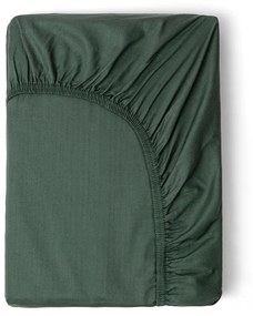 Cearșaf elastic din bumbac satinat HIP, 160 x 200 cm, verde măsliniu