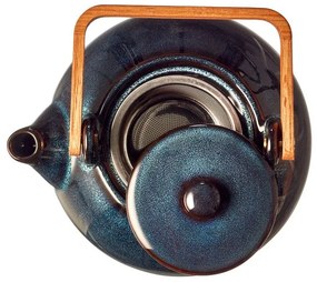 Ceainic albastru închis cu filtru din ceramică 1,2 l Gastro Blue – Bitz