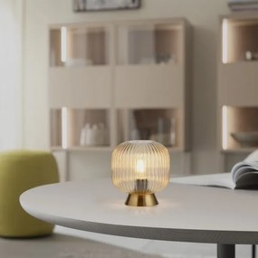 Lampă de masă NAMI Schöner Wohnen 13573-27, 1xE27/25W/230V, auriu/bej