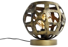 Lampă de masă industrială aur antic - Bobby