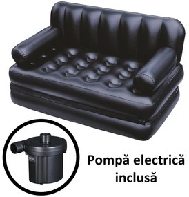 Canapea gonflabila Bestway, 2 locuri, cu pompa inclusa 186 x 145 x 64 cm