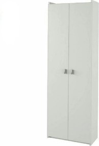 Dulap NATALI TYP 2, alb, PAL melaminat, cu 2 usi, 64x32x190 cm