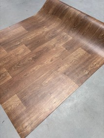 Covorul PVC linoleum  Country  Light Confort, Latimi 1 m, 1.5 m, 2 m si 2,5 m, Maro deschis Imitatie parchet, Suport Pasla