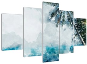 Tablou - Palmier lângă mare (150x105 cm)