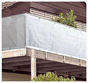 Paravan pentru balcon alb din plastic 300x90 cm - Garden Pleasure