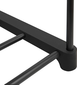 Dulap de pantofi etajat negru STORIO