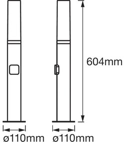 Ledvance - Lampă de exterior LED RGB SMART + FLARE LED/7.5W/230V IP44 Wi-Fi